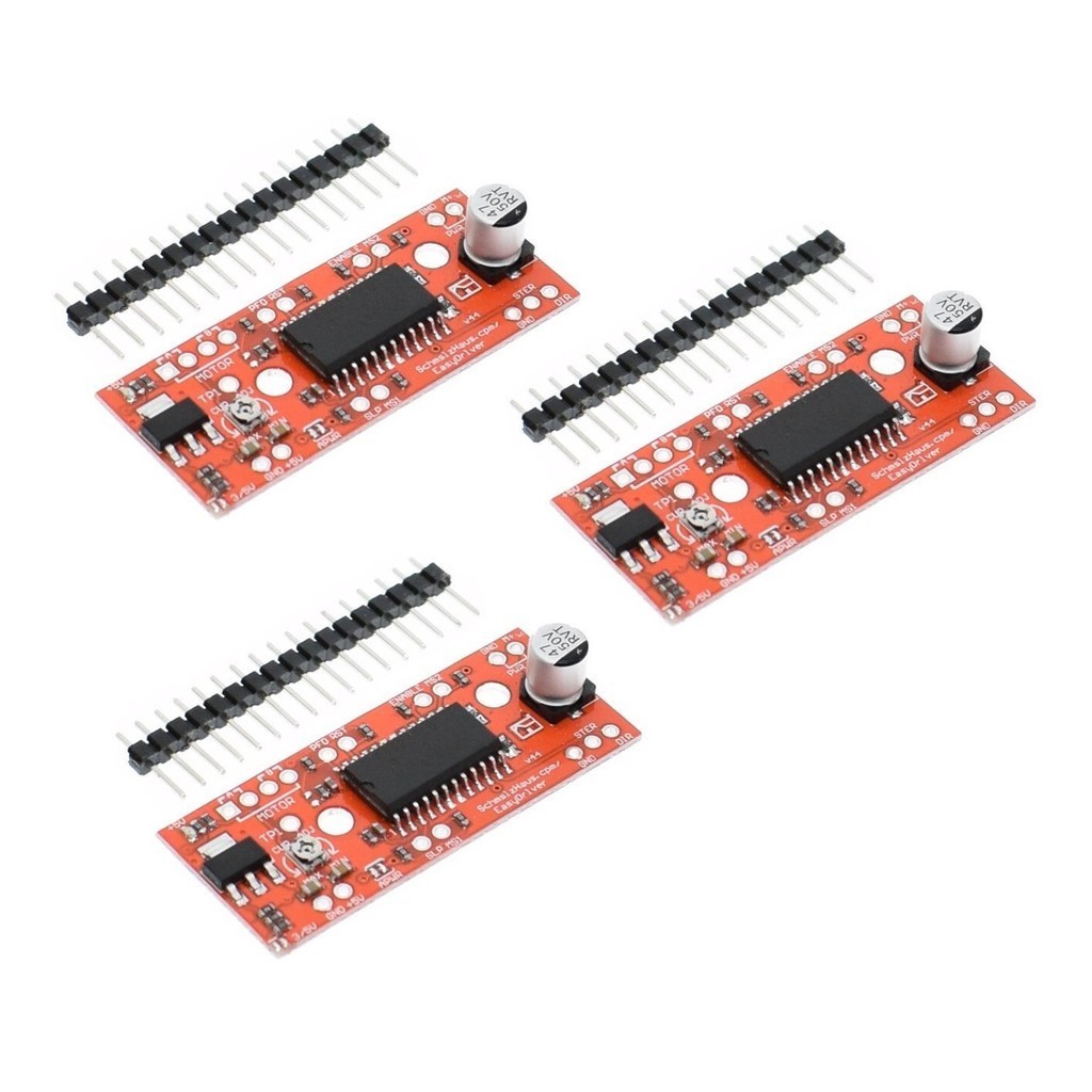 KIT Com 3  Módulos Para Motor De Passo Easydriver V44 A3967 Driver Arduino CNC 3D Automação Robotica