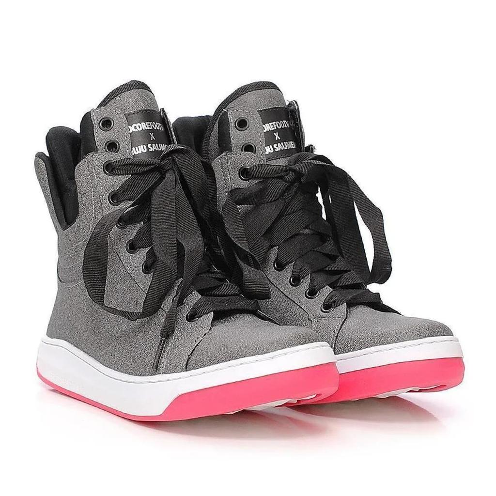 Tênis Botinha Fitness Hardcorefootwear Em Colaboração Com Juju Salimeni Feminino Cinza - Sola PINK