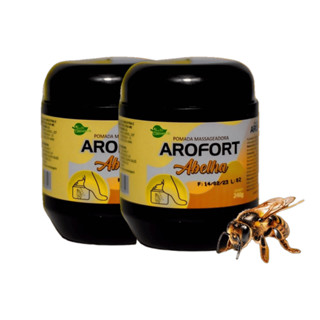 Kit 2 - Pomada Massageadora Arofort Abelha 240g - Aroeira Cosmética - Alívio e Relaxamento em Oferta na Shopee