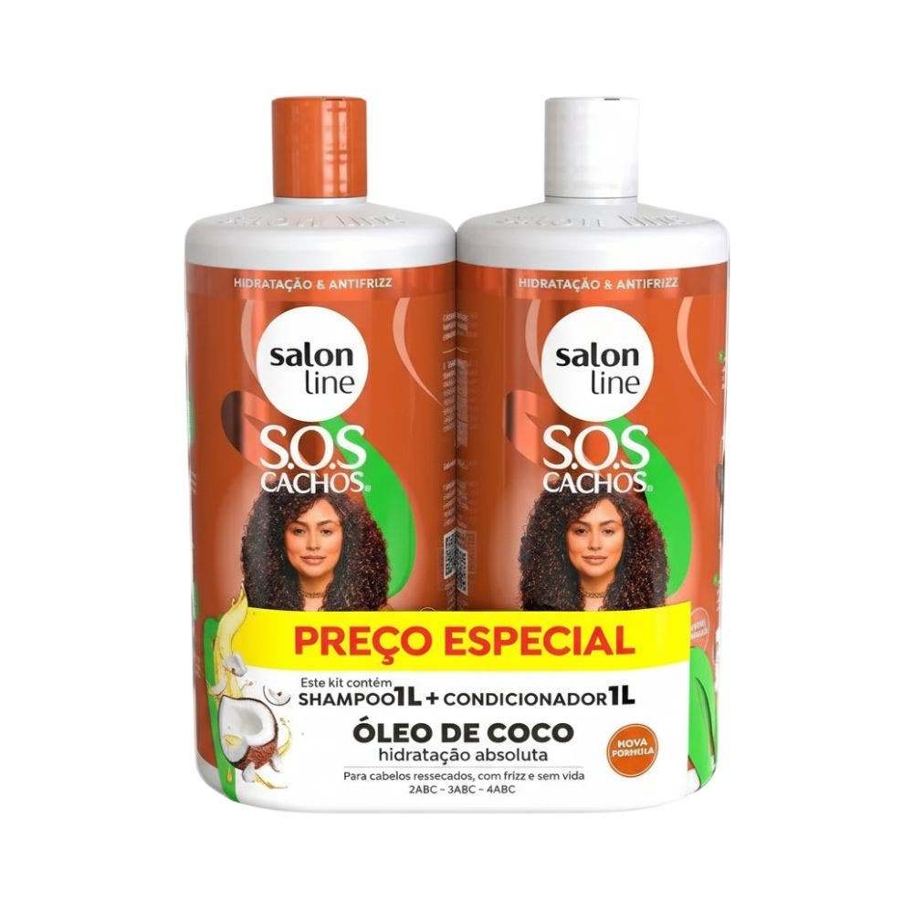Kit Shampoo + Condicionador Salon Line SOS Coco 1L em Oferta na Shopee