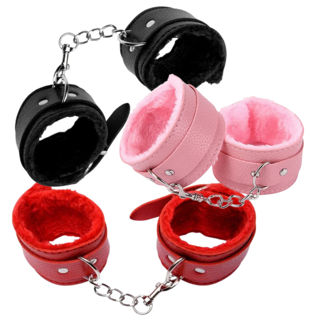 Algema Fetiche Com Corrente E Fivelas Forrada - Sex Shop