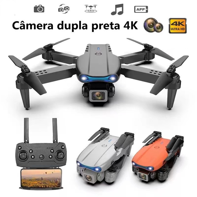 Drone K3 com Câmera Grande Angular 4K HD WiFi Posicionamento Visual G3BP 