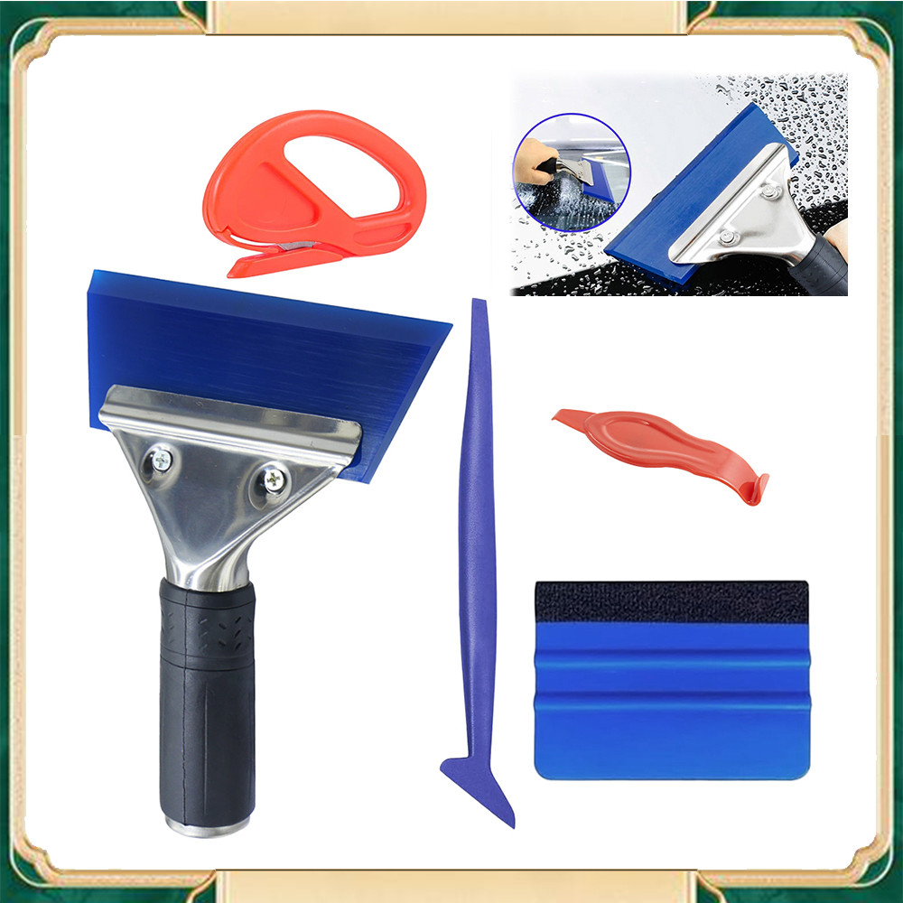 Kit de ferramentas para tingimento de janelas de automóveis com 5 peças, rodo para tingimento de janelas de automóveis