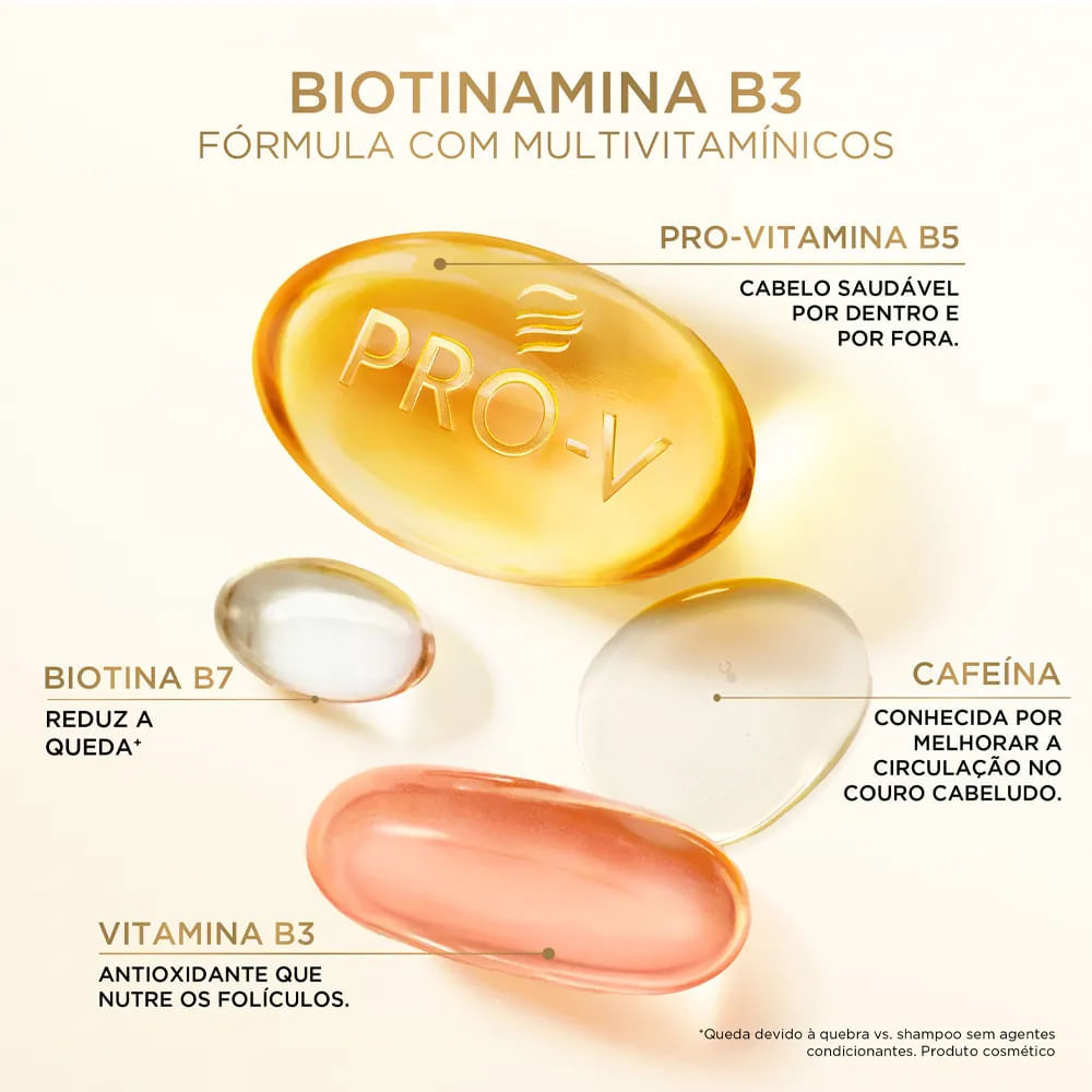 Detalhes do Shampoo Pantene Pro-V Miracles Biotinamina B3 300ml