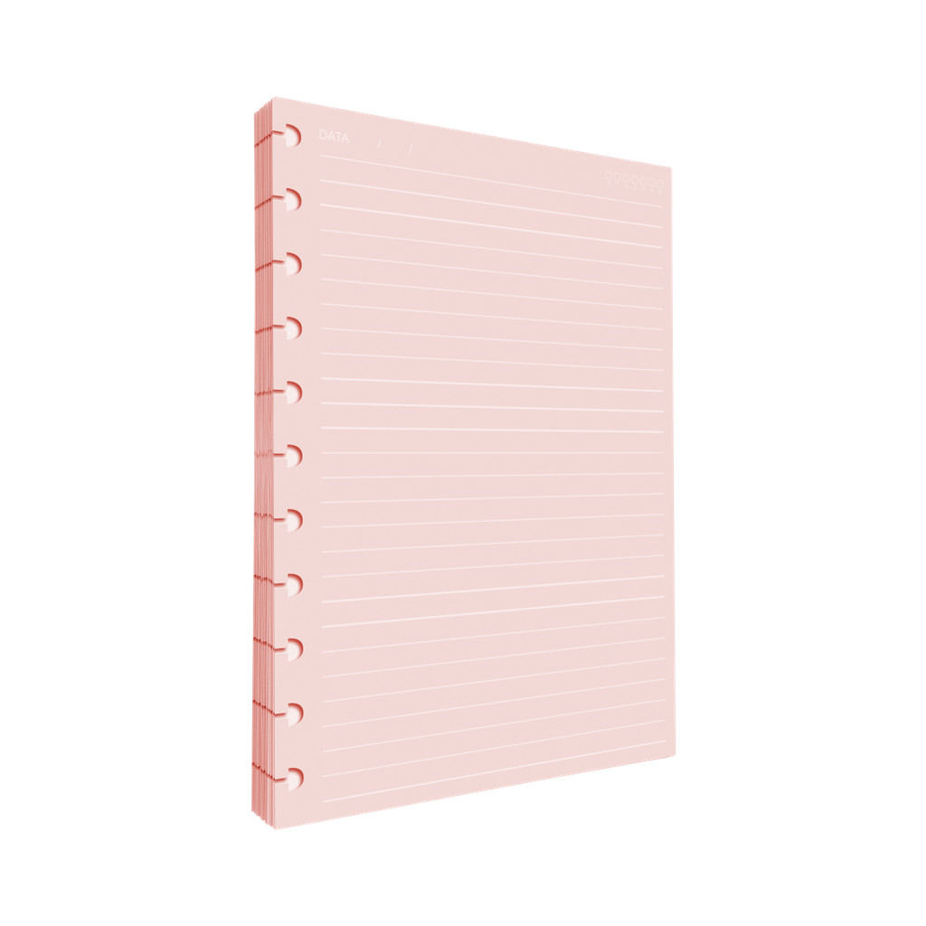 Refil Inteligente Discos Pautado Rosa 90g 80 Folhas em Oferta na Shopee