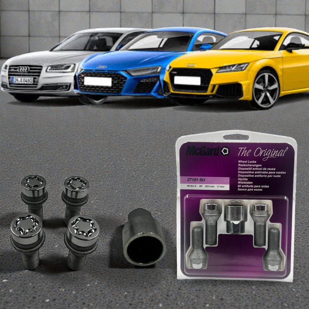 Parafuso Antifurto Segurança Roda Esportiva McGard Audi A8 R8 TT Trava Contra Roubo