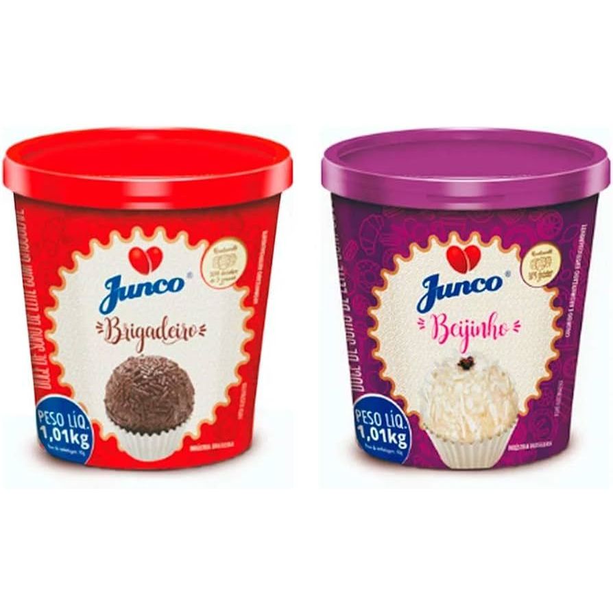 Kit Brigadeiro Junco 1,01kg + Beijinho Junco 1,01kg em Oferta na Shopee