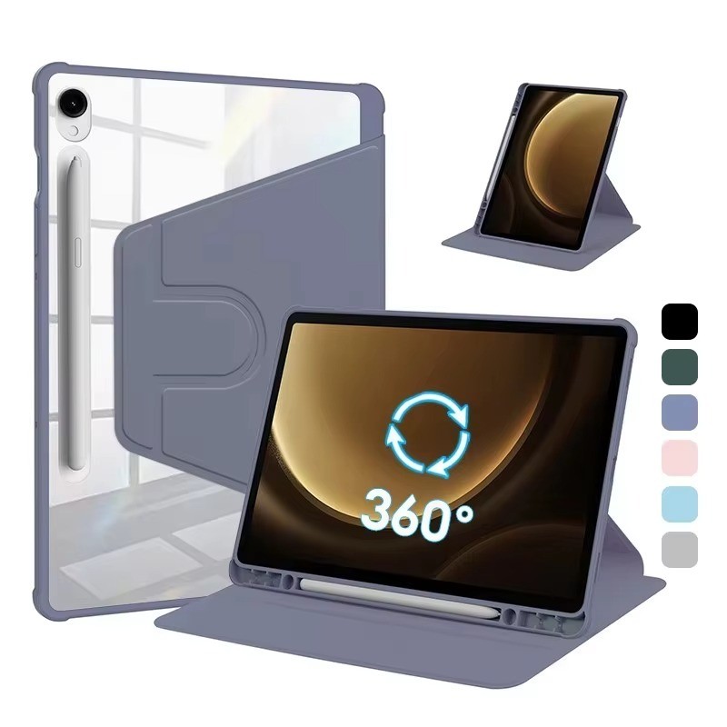 Capa giratório para Tablet A9 plus e S6 lite com Porta-Lápis e Proteção Anti-Impacto