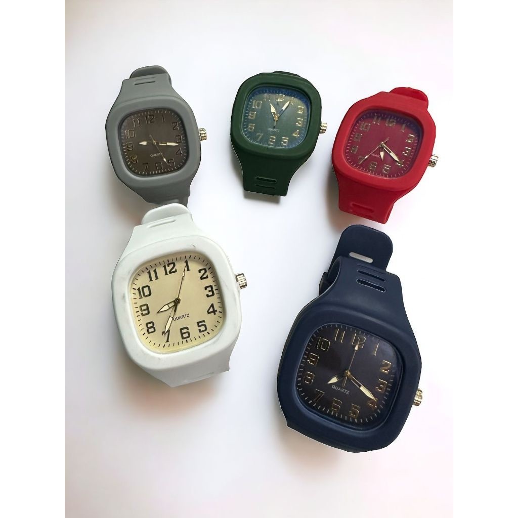 Relógio de Pulso Quadrado Unissex Borracha Confortável - Ótima Opção para Presente Promoção em Oferta na Shopee