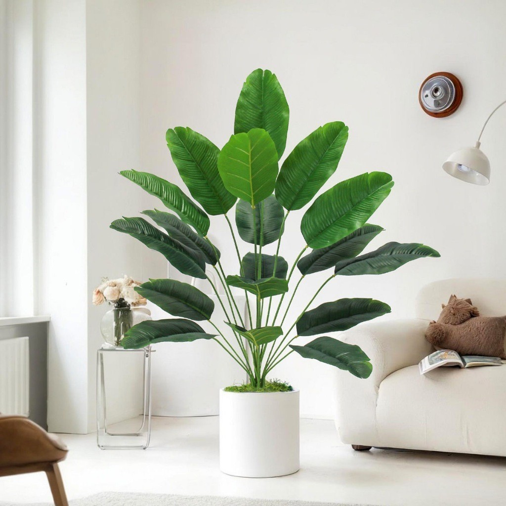 Planta Bananeira Artificial 60cm/80cm Arbusto Decoração Casa