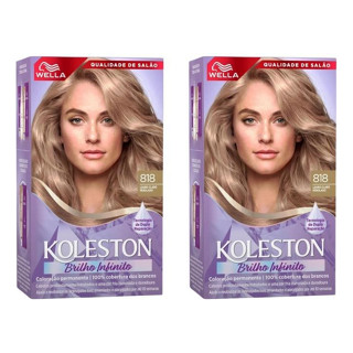 Coloraçao Koleston 818 Louro Claro Perola - Kit 2 Unidades em Oferta na Shopee