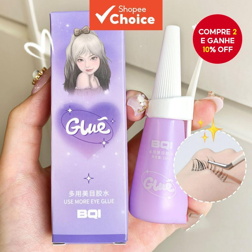 A Cola Para Cílios BQI É Suave E Não Irritante , De Secagem Rápida , Invisível De Longa Duração em Oferta na Shopee