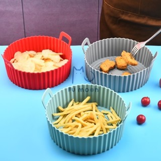 Forma de Silicone para Air Fryer e Forno – Kit 1/2/3 Peças, Flexível, Reutilizável e Antiaderente em Oferta na Shopee