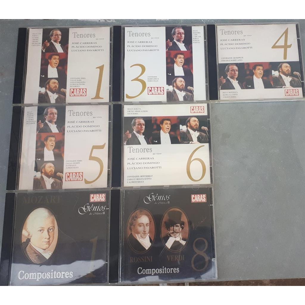 CD coleção caras tenores / compositores coleção caras - 9 volumes