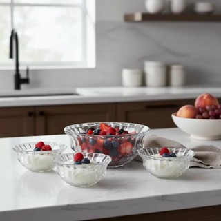 Conjunto de 7 Bowl Konia de Vidro 6pçs 245ml / 1pçs 1,4L em Oferta na Shopee