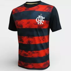 Camiseta Flamengo Arbor Masculina - Preto e Vermelho