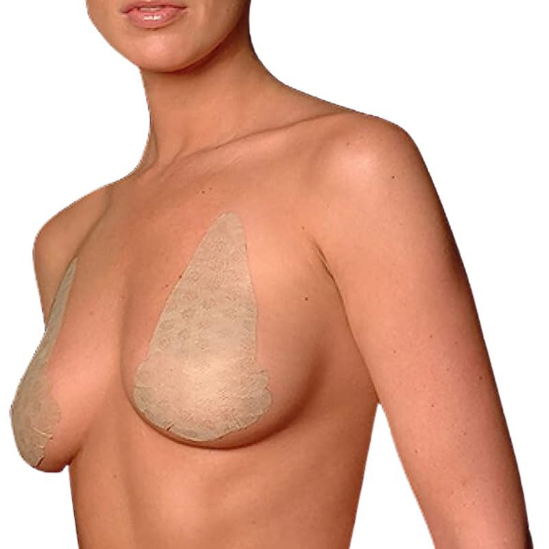 Kit 5 Pares Sutiã Adesivo Levanta Seios Invisível Efeito Push Up Confortável Sustentação e Discreto