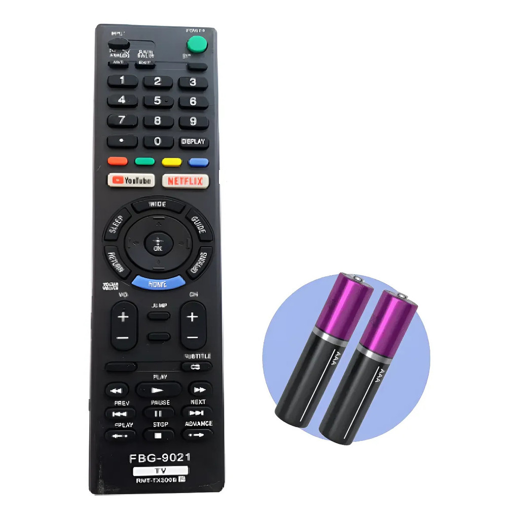 Controle Remoto Smart Compatível C/ Sony C/ Netflix E Youtub
