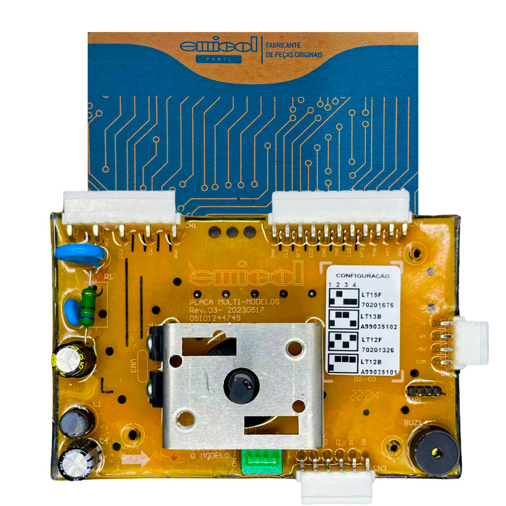 Placa Potência Electrolux LT13B A99035102 A99035120 Emicol Bivolt Resinada