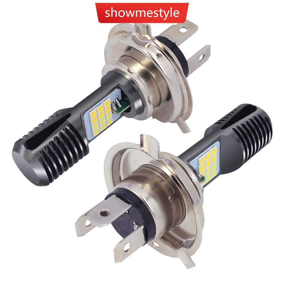 Farol De Motocicleta SMS H4 BA20D PX15D 24 LED Lâmpada Super Brilhante Moto Scooter Luzes DRL B7U9