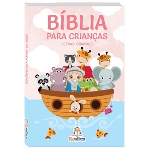 Bíblia para as crianças rosa