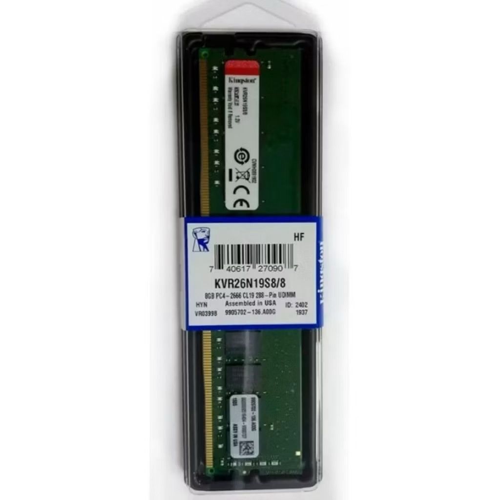 Memória de 8GB DIMM DDR4 2666Mhz 1,2V 1Rx8 para Desktop