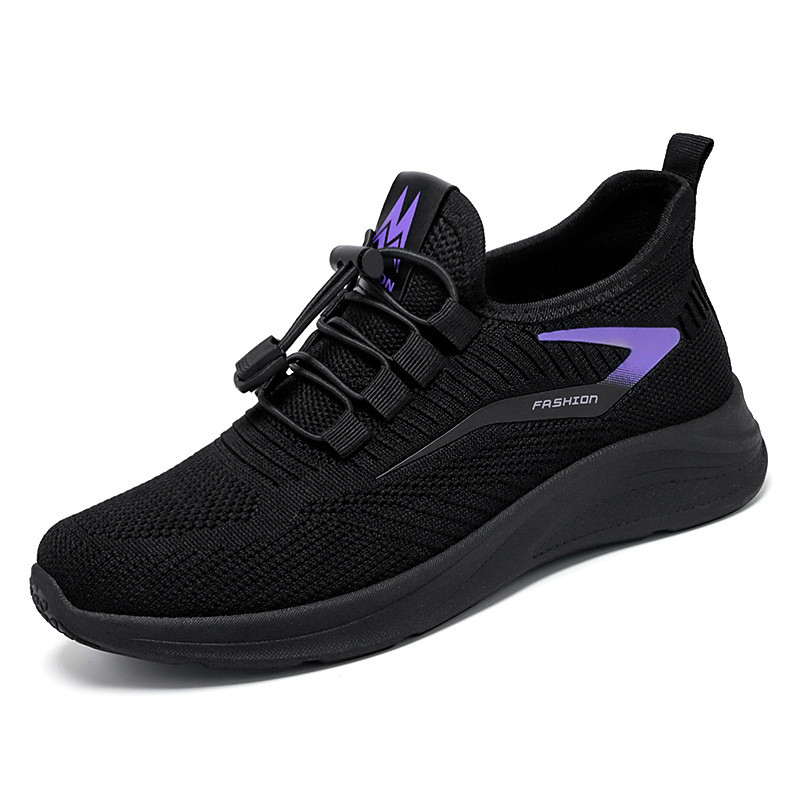 Sapatos femininos respiráveis de cor sólida sapatos femininos sapatos esportivos sapatos casuais femininos