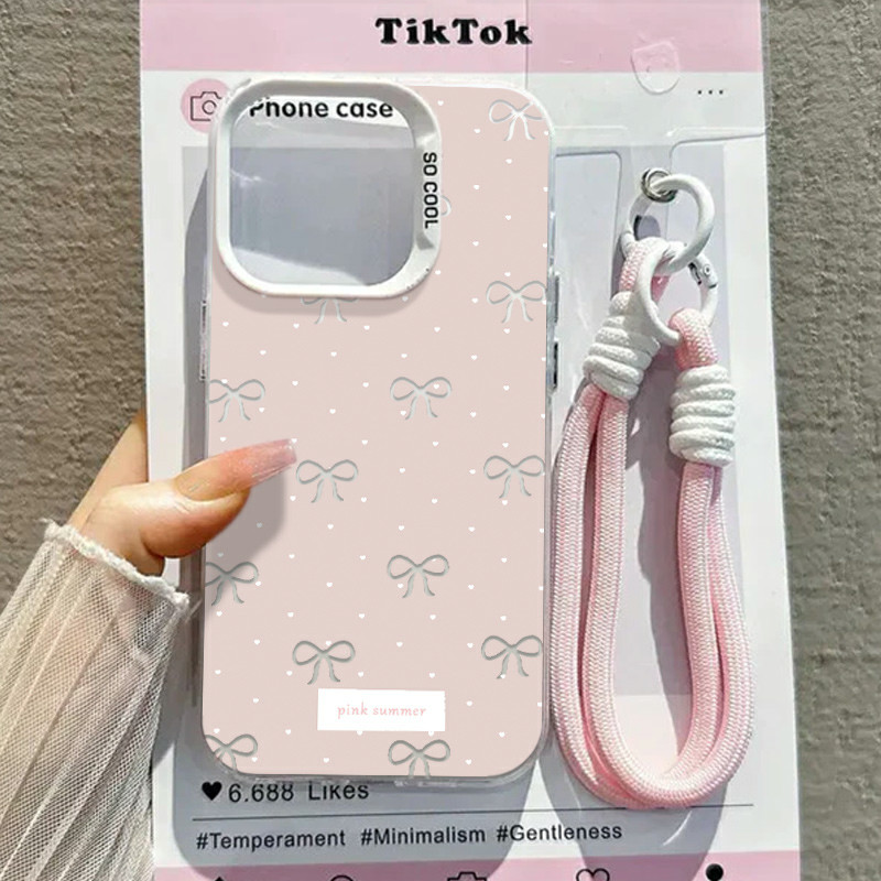 Capinha Capa Para Samsung A03 A04 A05 A12 A13 A15 A16 A23 A32 A50 A52 A54 A55 A72 À Prova de Choque Fosca Padrão de laço