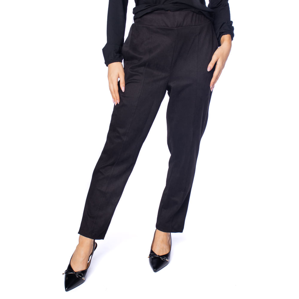 Calça Feminina Rovitex com Frisos Preto