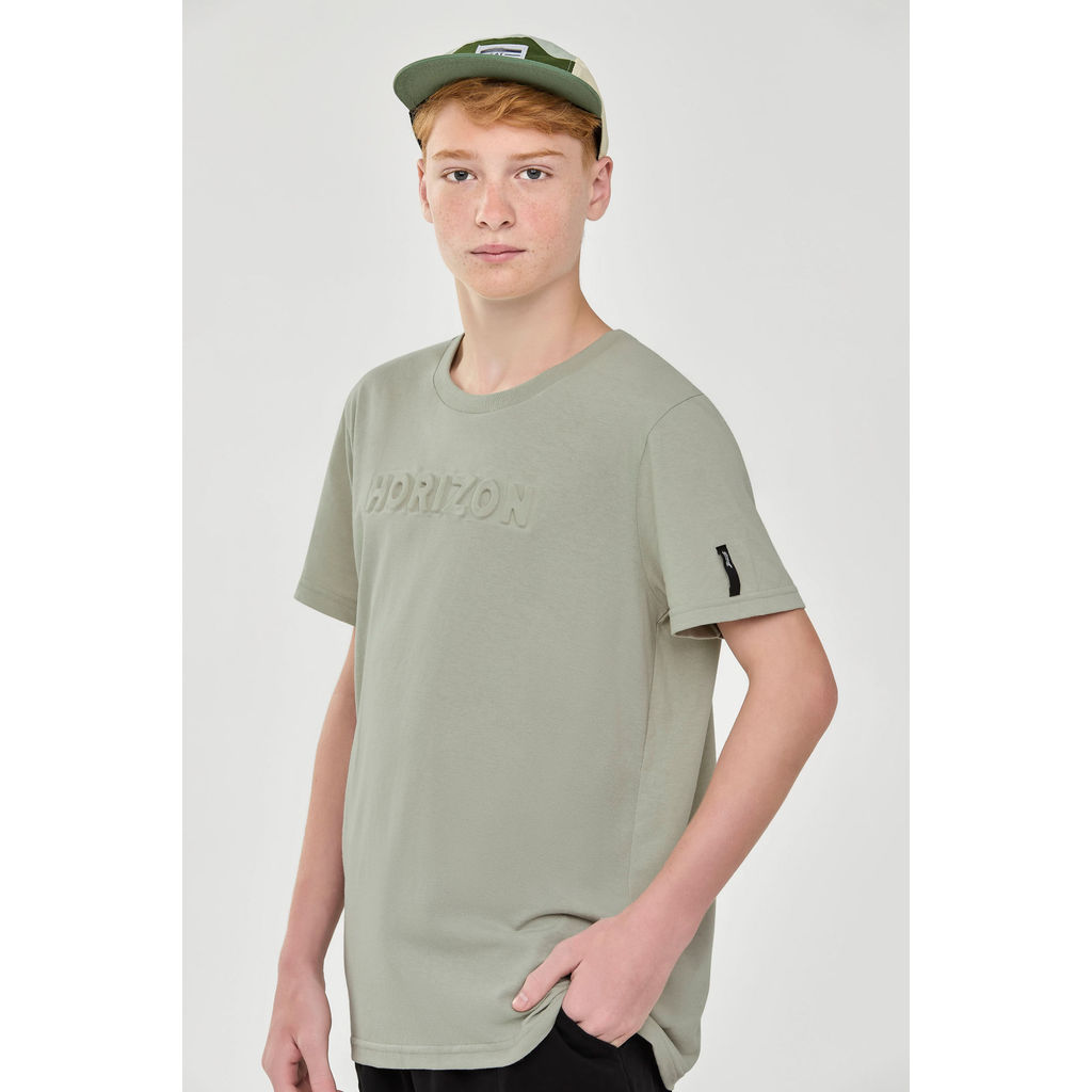 Camiseta Juvenil Menino Horizon Relevo Beats Verde em Oferta na Shopee