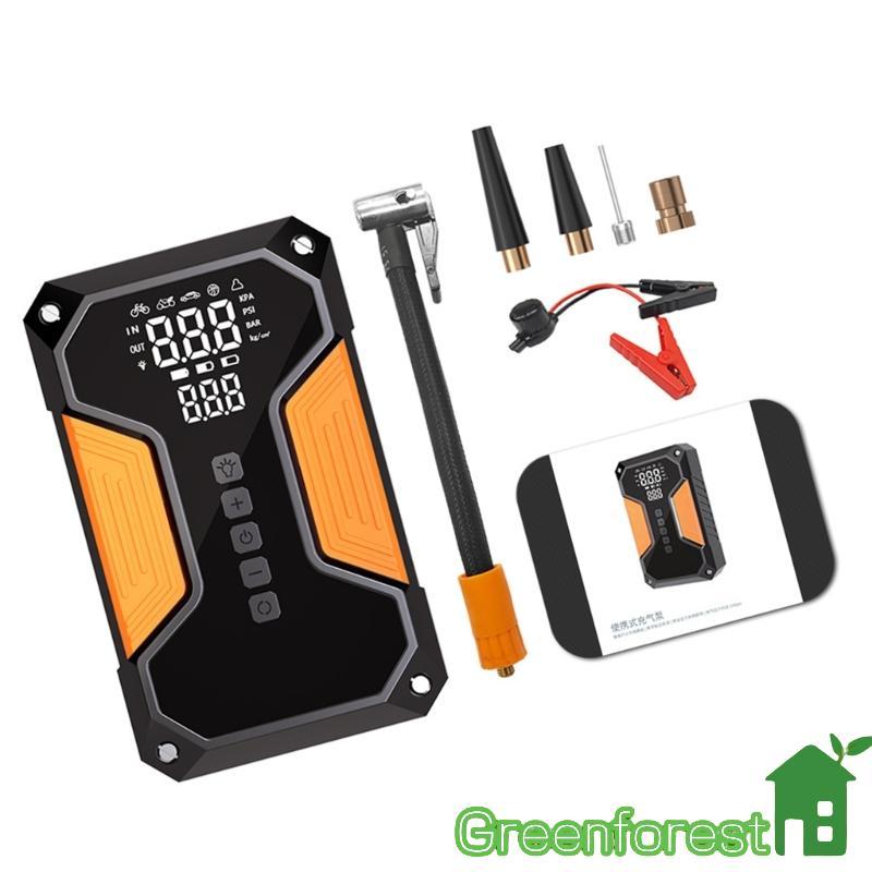 greenfor Bombas Pneus Automotivos Manômetro Digital Para Carro Compressor Ar 8000mAh