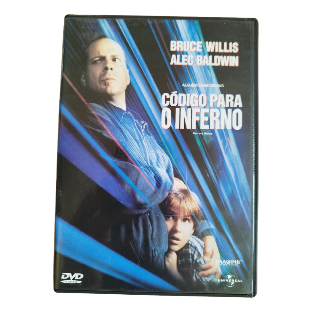 DVD Filme Código Para O Inferno 1998 Bruce Willis Alec Baldwin