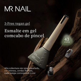 Esmalte em Gel 14g com Pincel 3-Free Vegano Alta Qualidade – MR Nail