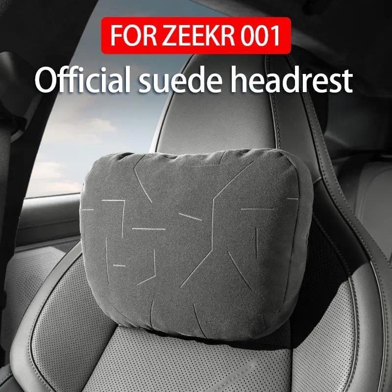 Travesseiro De Pescoço De Camurça Para ZEEKR 001 2024 2025 , Alívio , Encosto De Cabeça Macio E Confortável , Acessórios