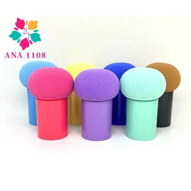sufur ANA 1108 KIT 12PCS Esponja de Cogumelo Para Maquiagem Make Puff Super Macio para Base e Corretivo