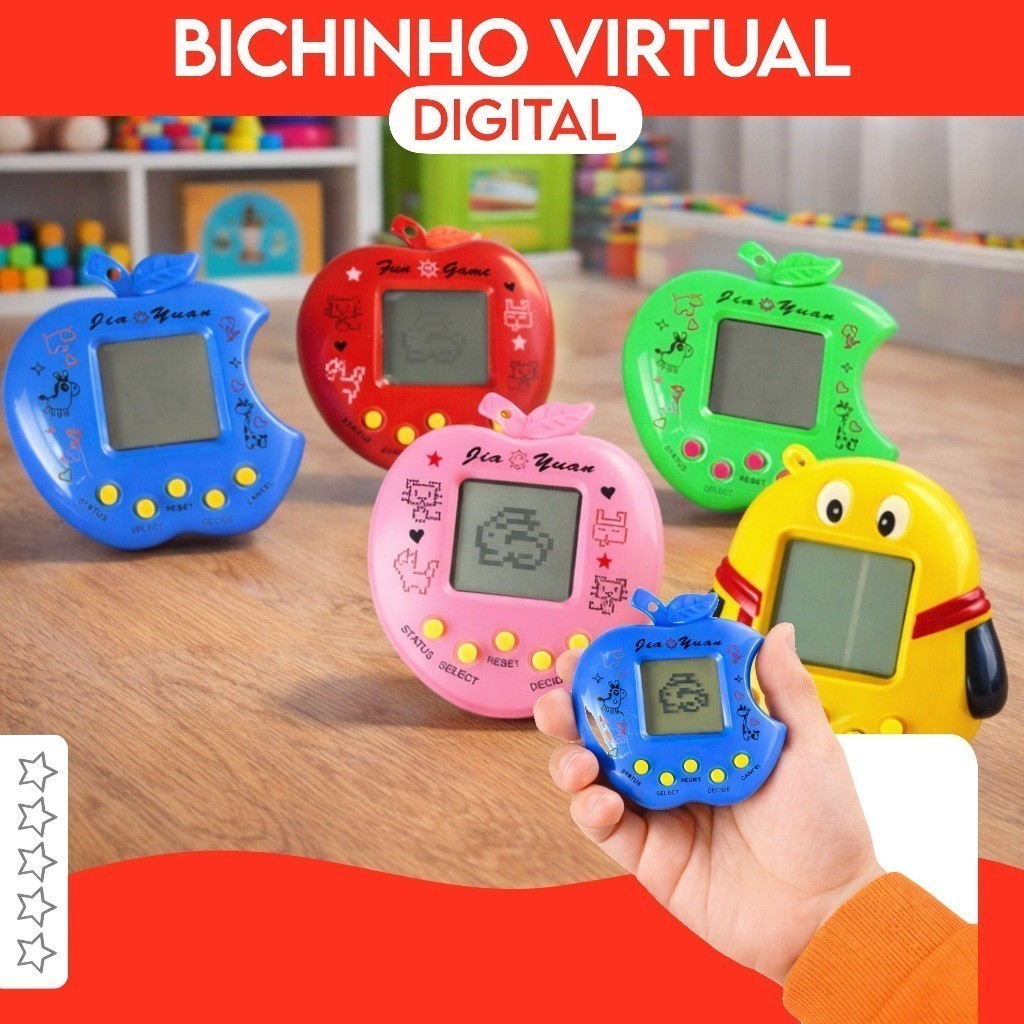 1/3/5 Bichinho Virtual Tamagochi 168 Opções De Bichinhos Brinquedo Interativo Divertido Nostalgia Pura