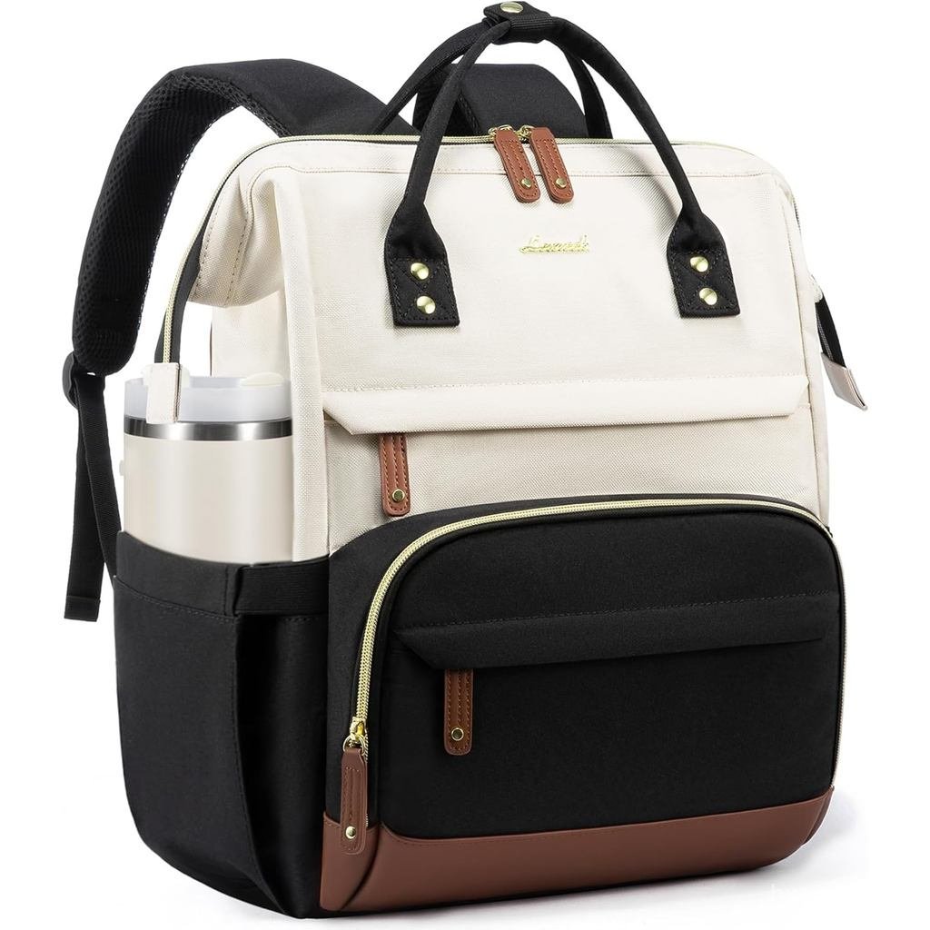 Mochila para Laptop LOVEVOOK para Mulheres, Mochilas de Trabalho e Negócios de 15,6 Polegadas com Grande Capacidade, Bol