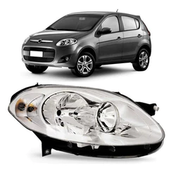 Farol Palio ATRACTIVE 2012 A 2016 Cromado NOVO