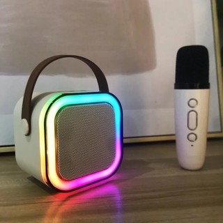 Alto-falante Bluetooth Karaoke com Microfone, Luzes LED e Diversão para Toda a Família Ma…