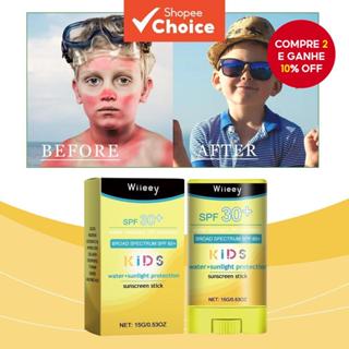 Protetor Solar em Bastão para Crianças - Protetor Solar Gel Não Oleoso, Proteção Solar Suave, Protetor Solar Duradouro,
