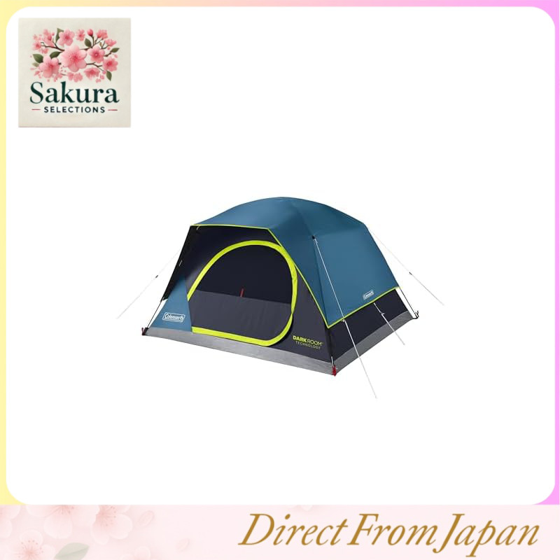 Coleman 4/6/8/10-Person Skydome Dark Room Tent with Rainfly, 5-Minute Setup, Blocks 90% of Sunlight, 20% More Headroom Compared to Conventional Tents
