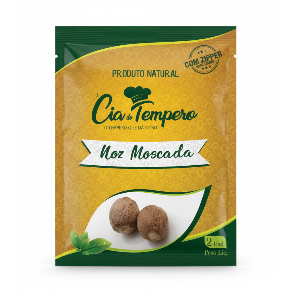 Noz Moscada 2Un - CIA DO TEMPERO em Oferta na Shopee