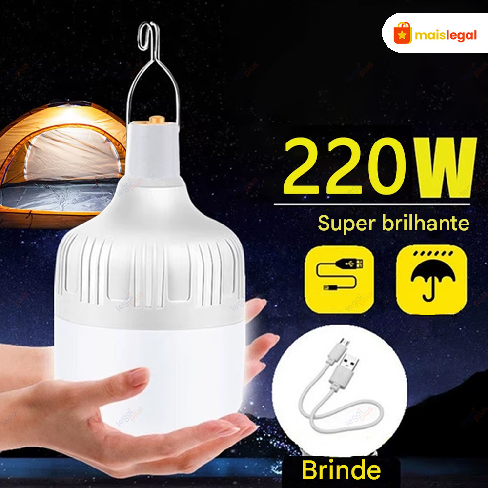 Iluminação Camping KIT4  KIT2  KIT1 Lampiões LED Portátil à Prova D’Água e Poeira Ideal para Acampamento e Falta de