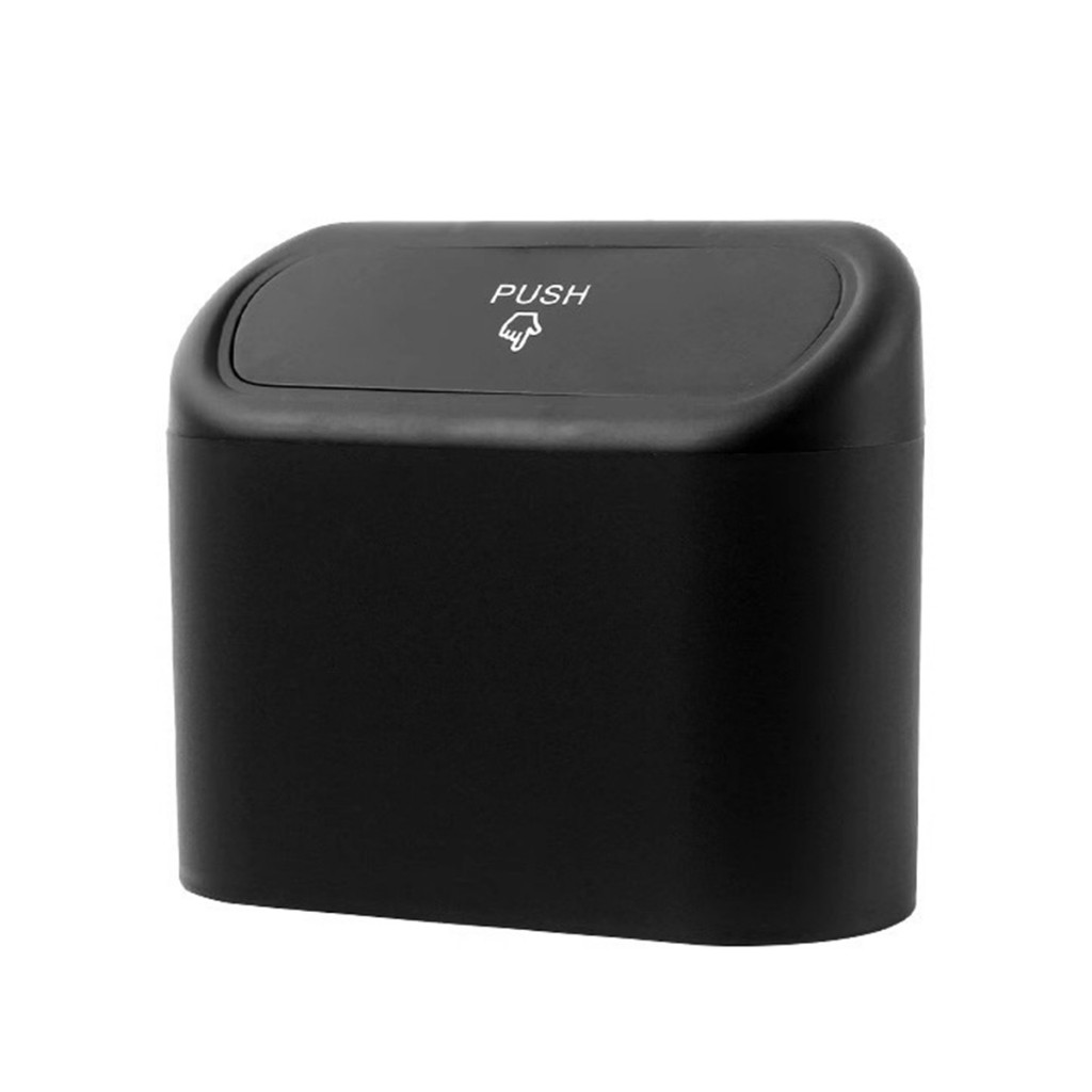 Lixeira Automotiva com Tampa Automática e Clip | Porta-Treco Compacto e Impermeável para Carros em Oferta na Shopee