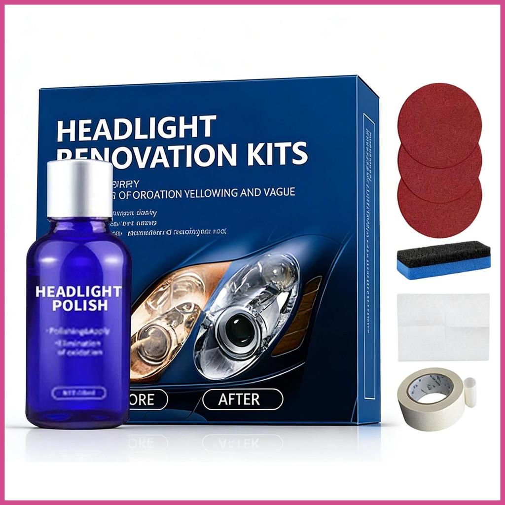 Kit De Restauração De Luz De Cabeça , Suprimentos De Detalhamento De Carro De Longa Duração , Remodelação De Farol Autom
