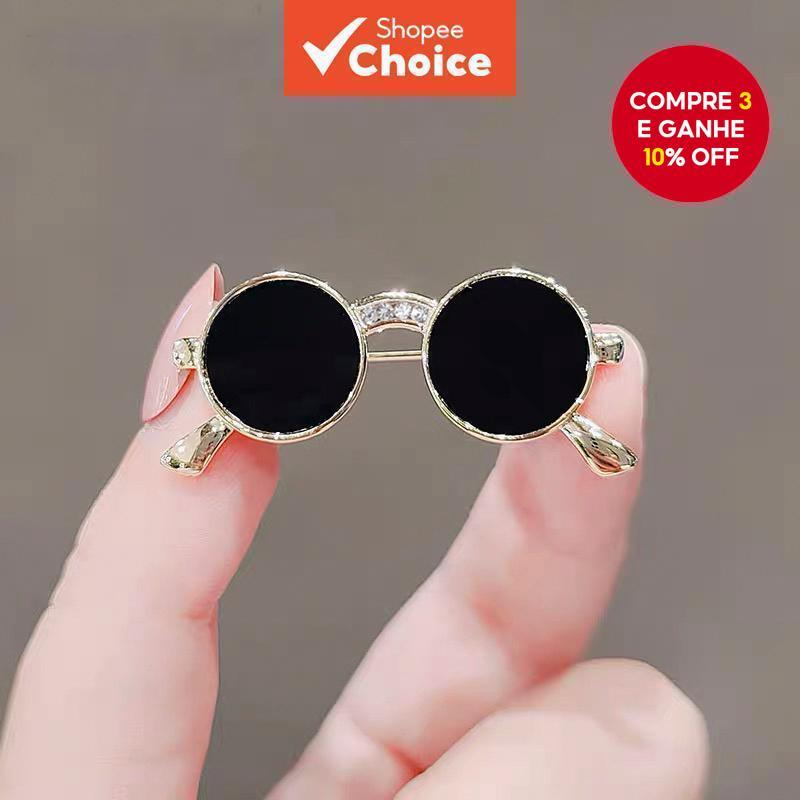 Broche De Óculos De Sol – Alfinete De Metal Criativo Coreano , Acessório De Xale De Blazer Fashion Para Mulheres