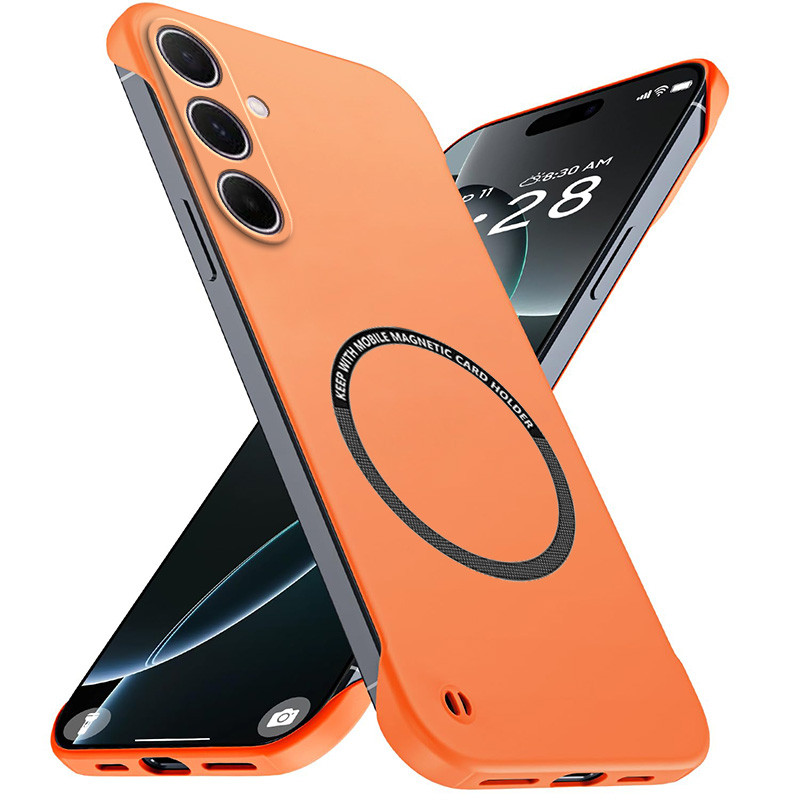 Luxo Magnético Fino Para Samsung Galaxy A56 5G 6.7 " Caso De Telefone Sem Moldura Fosco Anti-Risco Duro Capa PC Bordas A em Oferta na Shopee