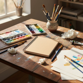 Caderno A5 Kraft Capa Dura Miolo Liso Espiral 100 Folhas