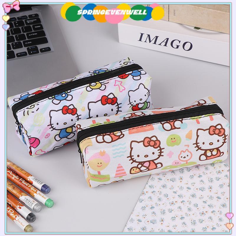 [springevenwell] HelloKitty Estojo Longo Infantil De Desenho Animado Caixa De Lápis Masculina E Feminina Papelaria Fashi em Oferta na Shopee