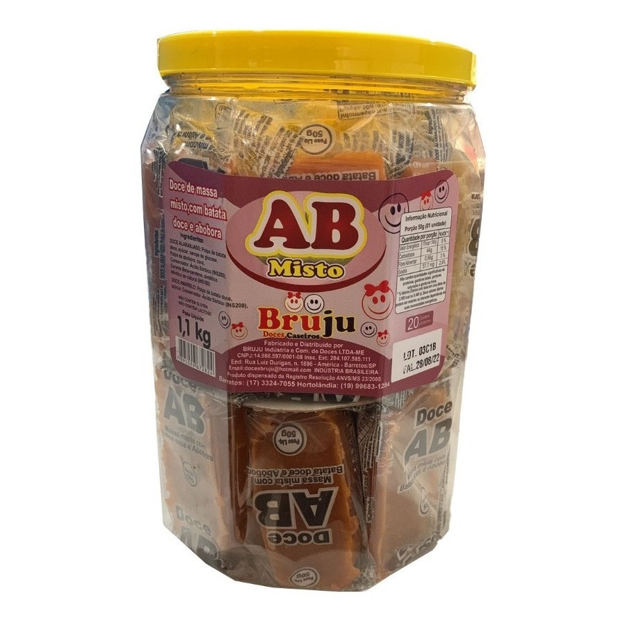 Doce Abobora E Batata Doce Misto 1,1kg - Bruju